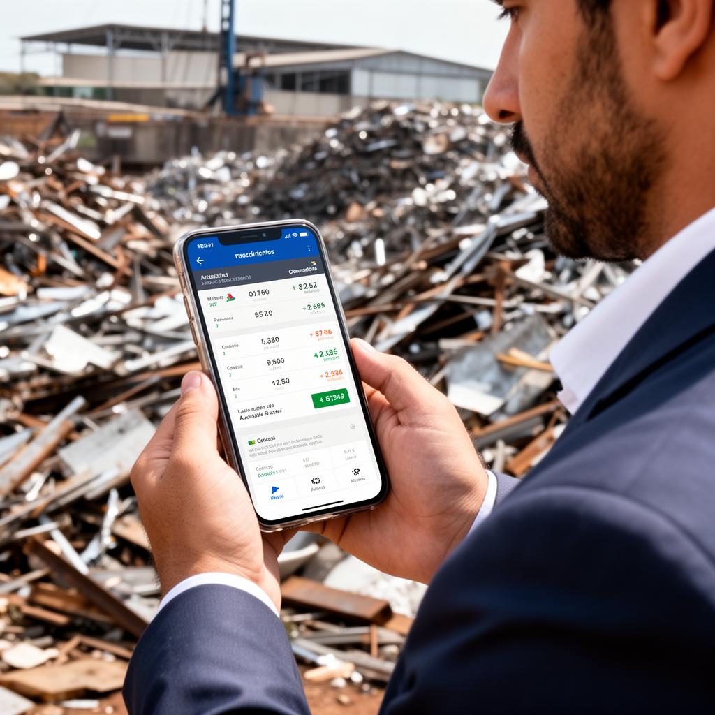 Gestão de ferro velho pelo celular com o XLata